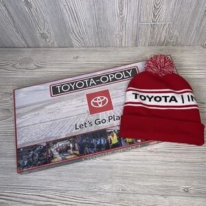 Toyota-opoly Board Game 2025 Special Edition + Toyota Beanie Hat Employee Gifts